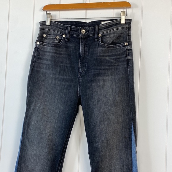 rag & bone Nina High-rise Ankle Cigarette Repair Jeans In Repair Bakton size 29 - Picture 3 of 13